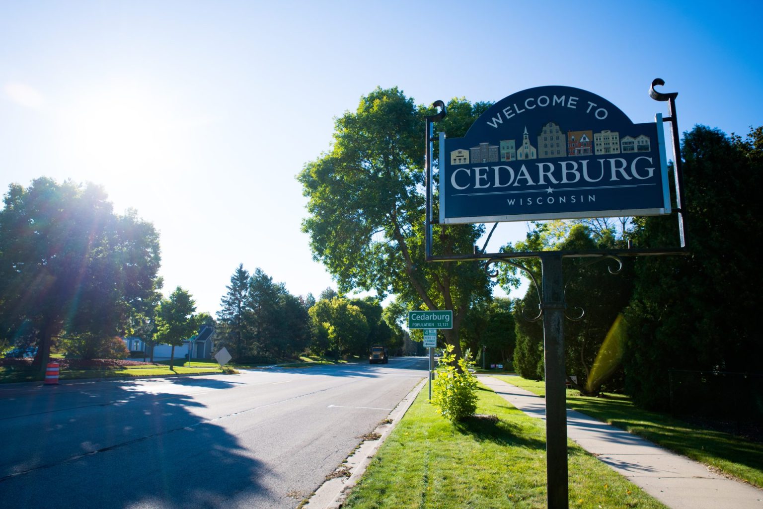 Welcome to Cedarburg, Wisconsin Sign